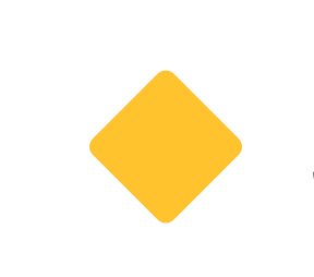 A yellow diamond shaped object

AI-generated content may be incorrect.